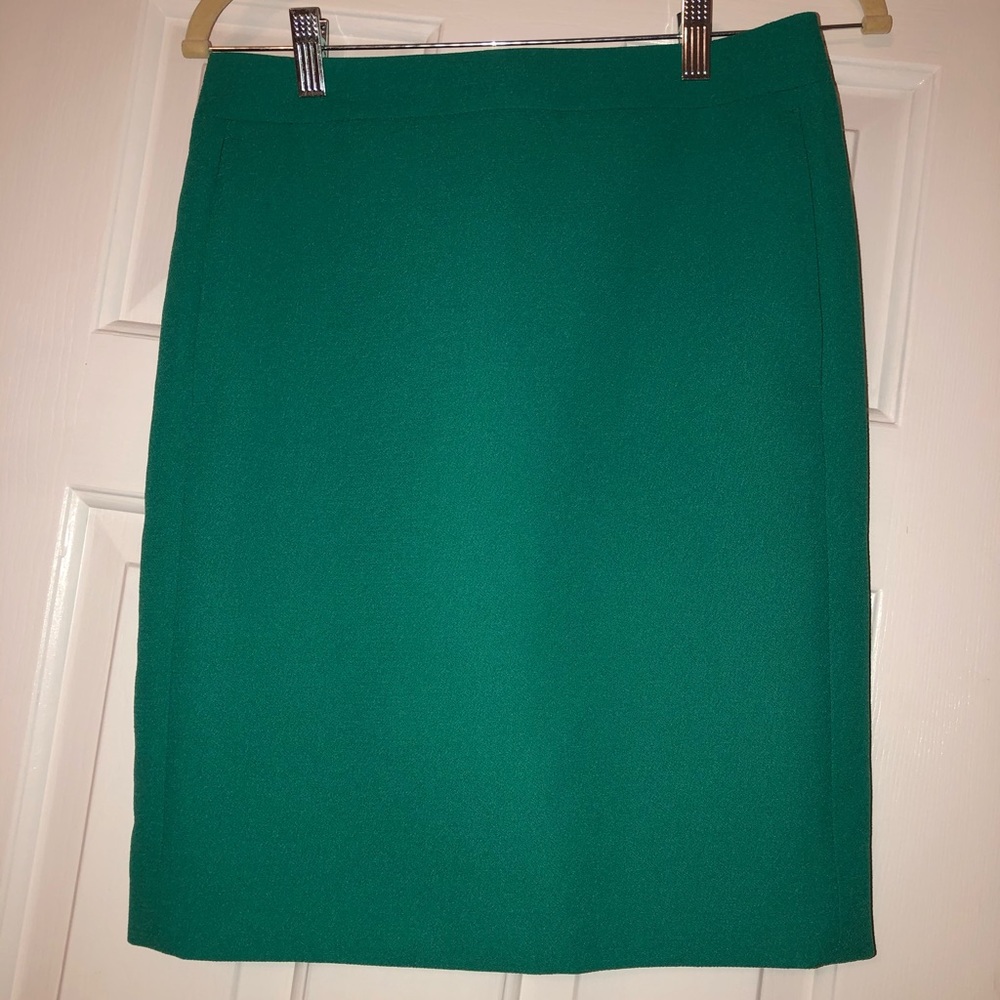 Jcrew , Size 2, teal pencil skirt